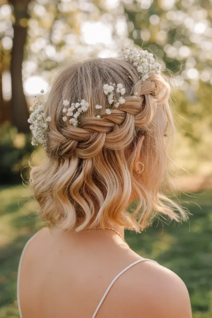 44. Boho Half Up Twist