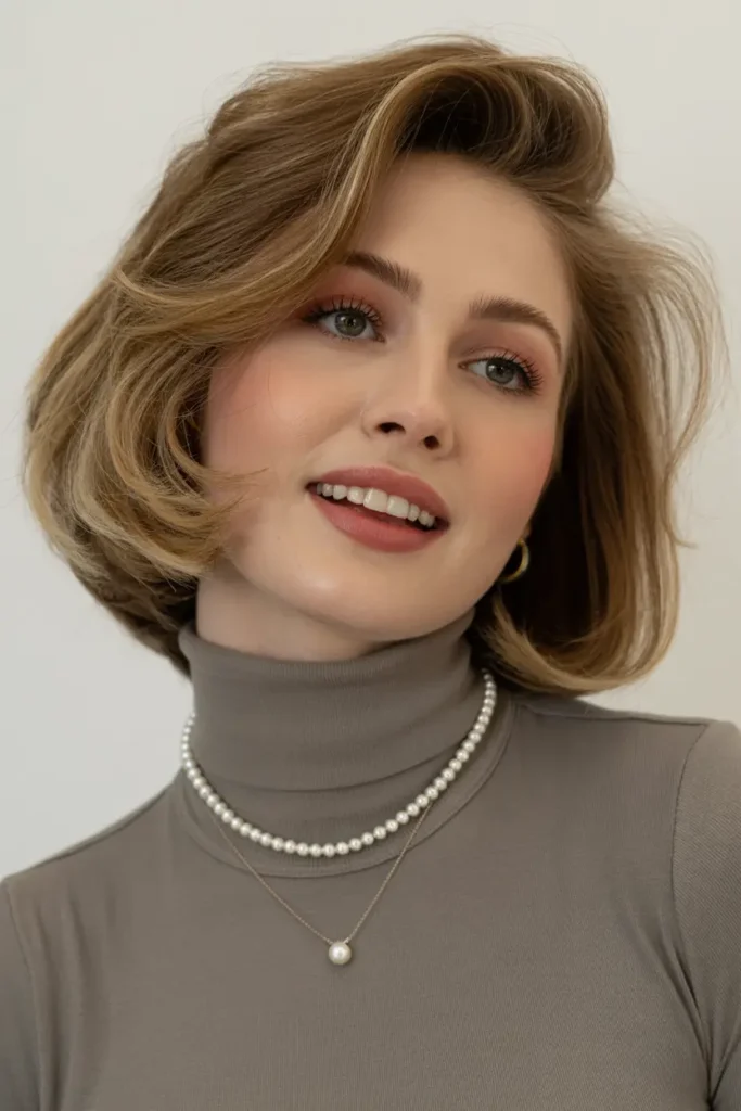 46. Voluminous Bob with Stacked Layers