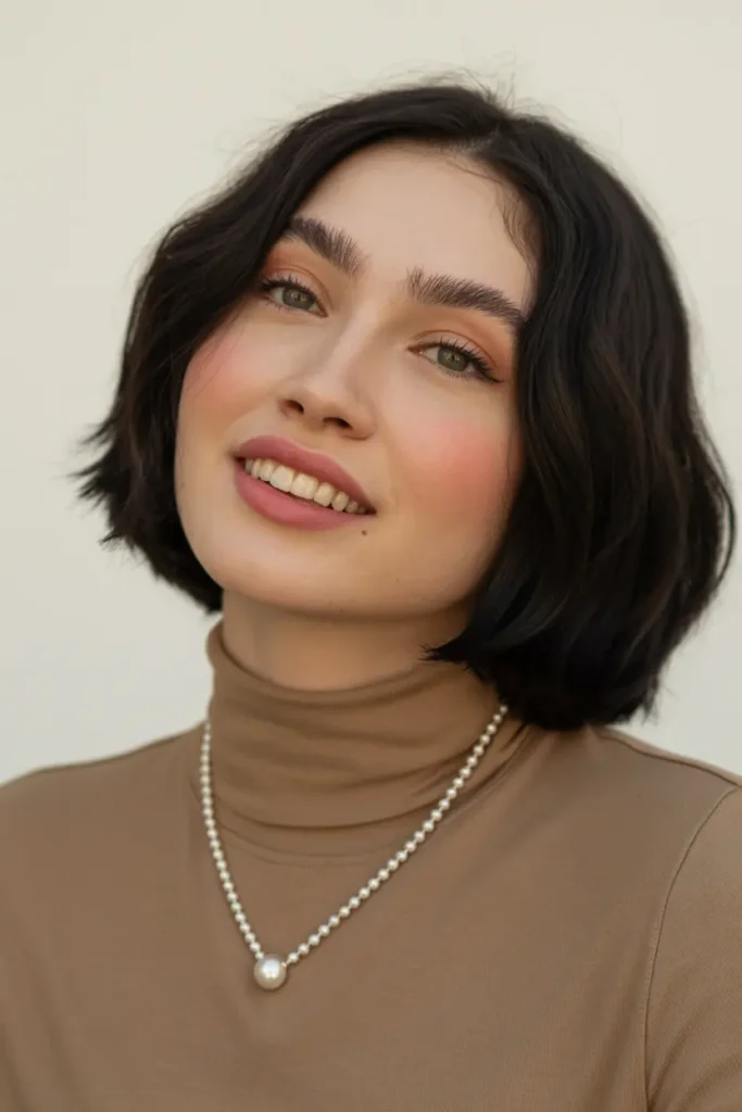 47. Black Chopped Bob