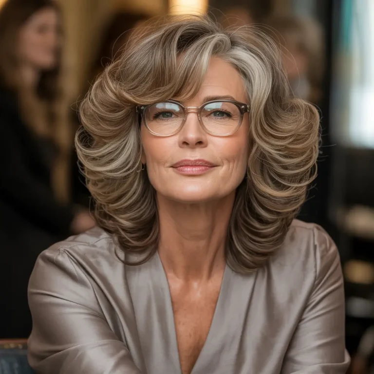 70 Flattering Hairstyles for Women Over 50 with Glasses