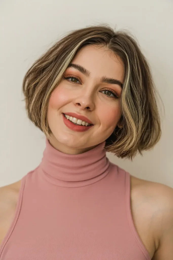 49. Bob Crop with Textured Layers