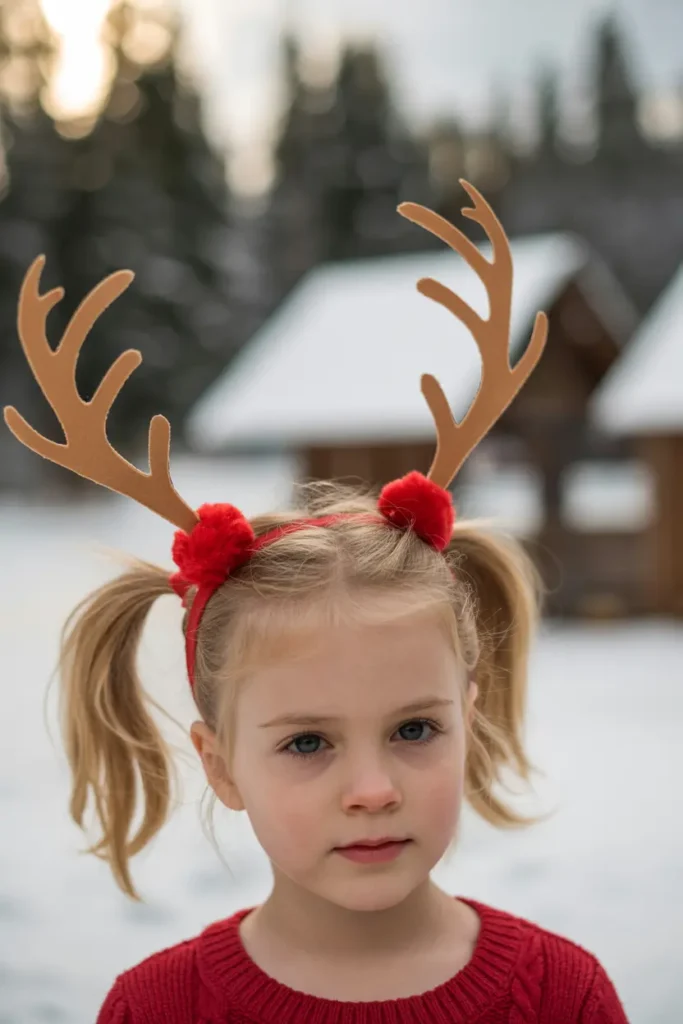 49.reindeer pigtails