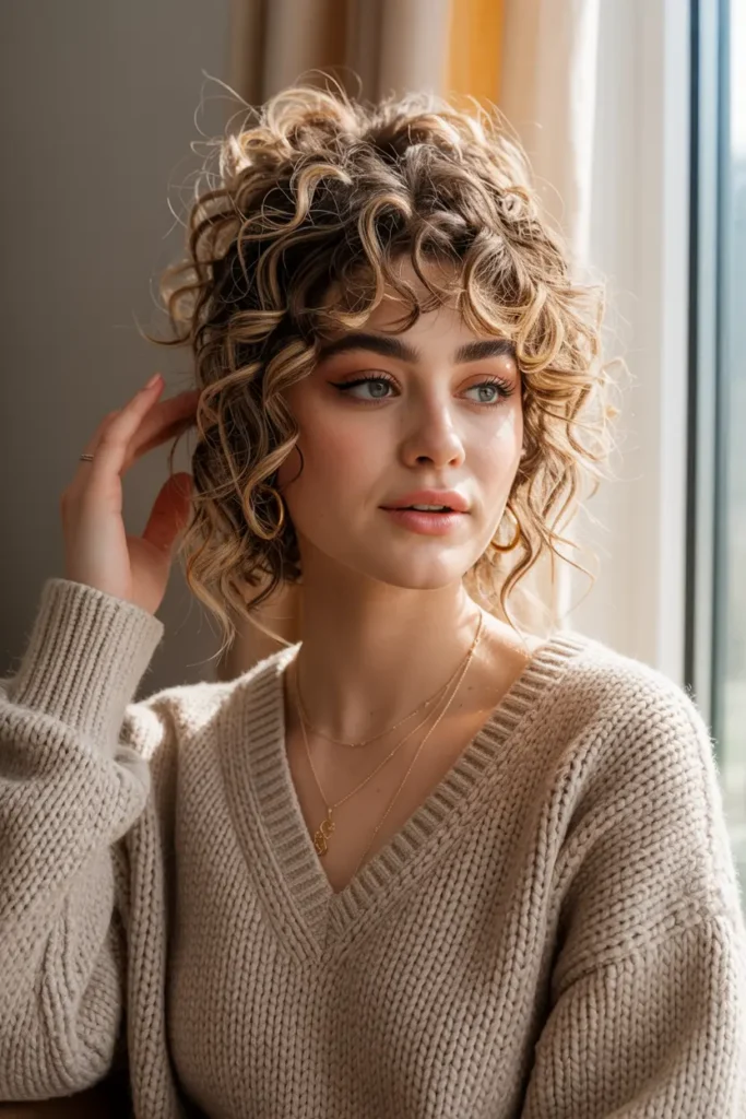 5. Butterfly Haircut on Curly Updo 1