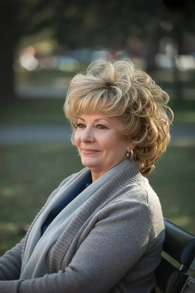 5. Curly Layered Bob