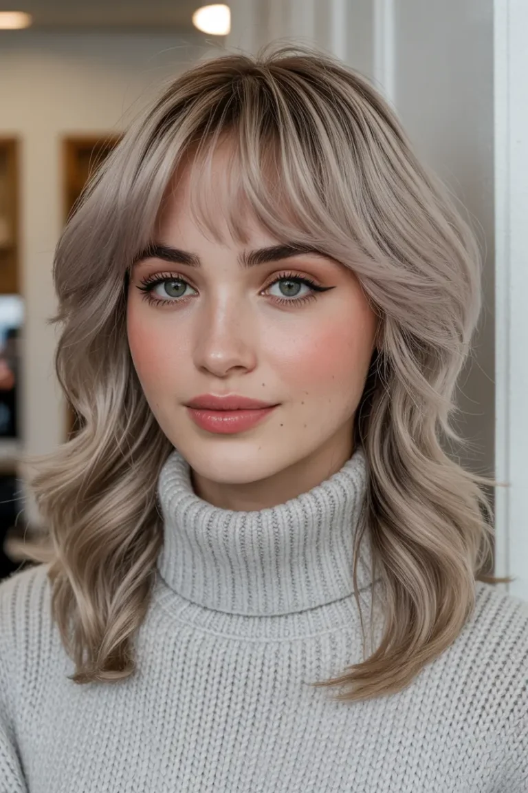 67 Gorgeous Medium Length Hairstyles with Bangs to Rock in 2025