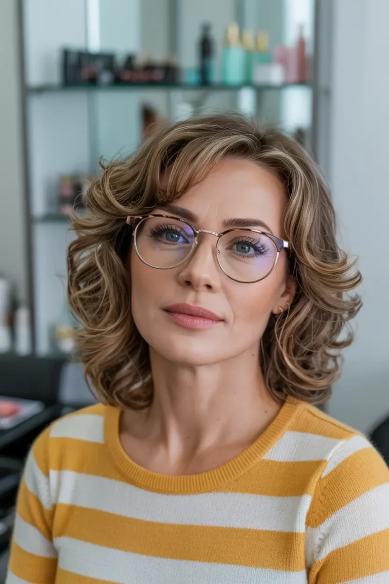 70 Flattering Hairstyles for Women Over 50 with Glasses