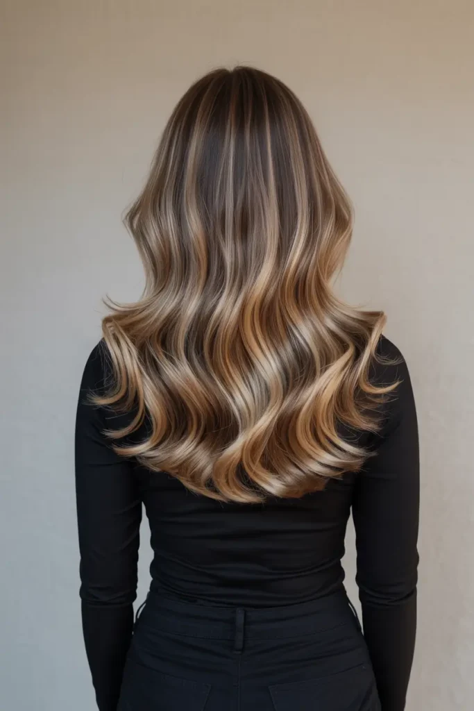 20 Blonde Highlights on Dark Hair ideas That Truly Shine 11 6. Blonde Balayage on Dark Hair