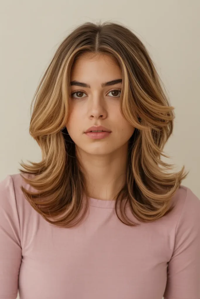 6. Soft and Bouncy Butterfly Haircuts for Medium Hair