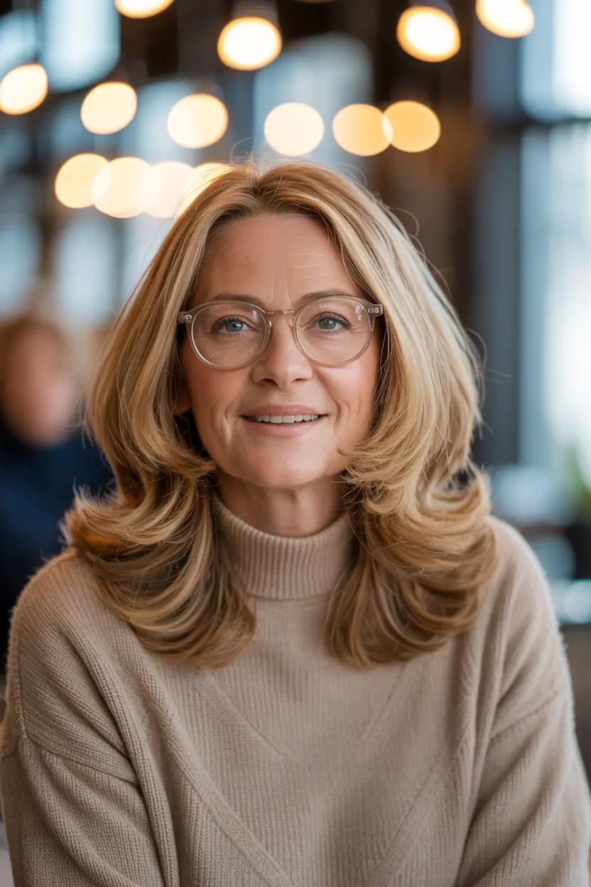 62. Shoulder Length Layered Cut for Thick Hair