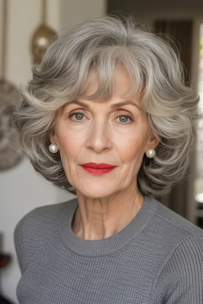 69. Sleek Silver Waves