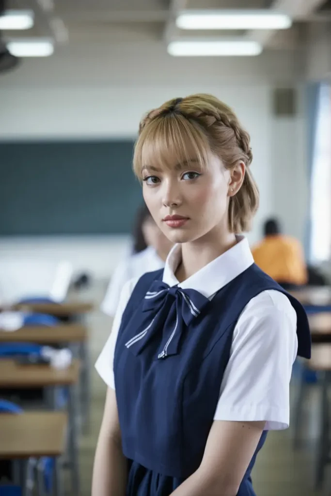 7. Twisted Half Up Style