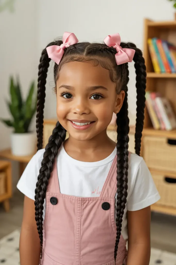 7.jumbo braid pigtails