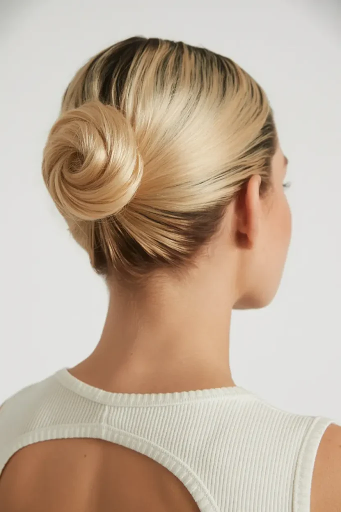 9. Classy French Roll for Bob