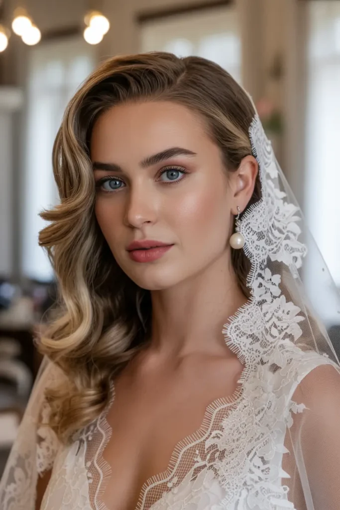 10.vintage half up half down hair