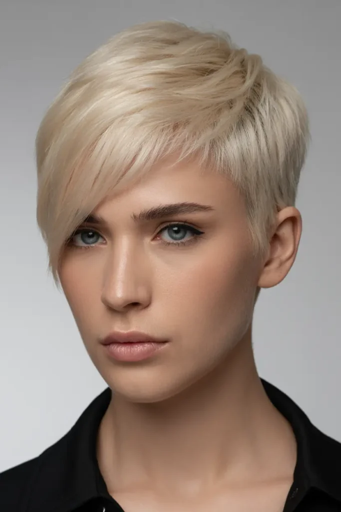 11.classic pixie with a long fringe 1