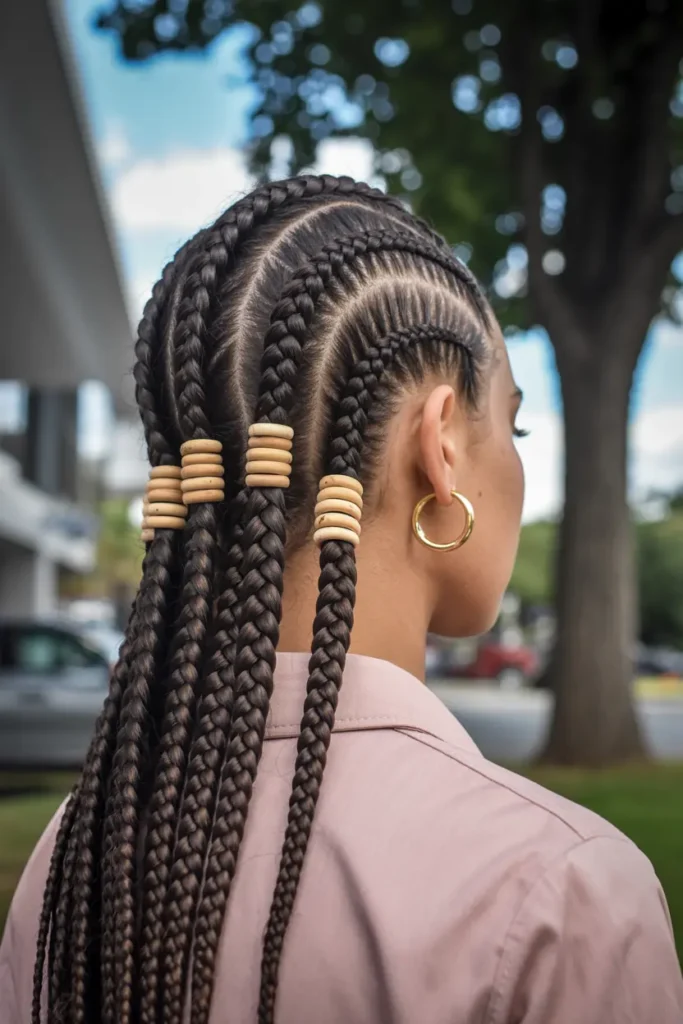 11.tribal braids with patterns
