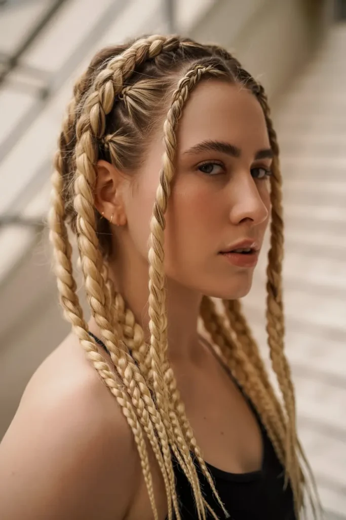 12. Rope Twist Pigtail Braids