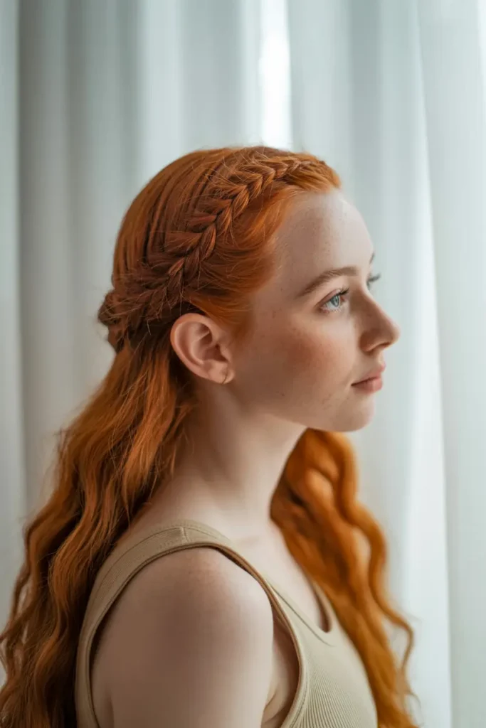 13.half up dutch braid