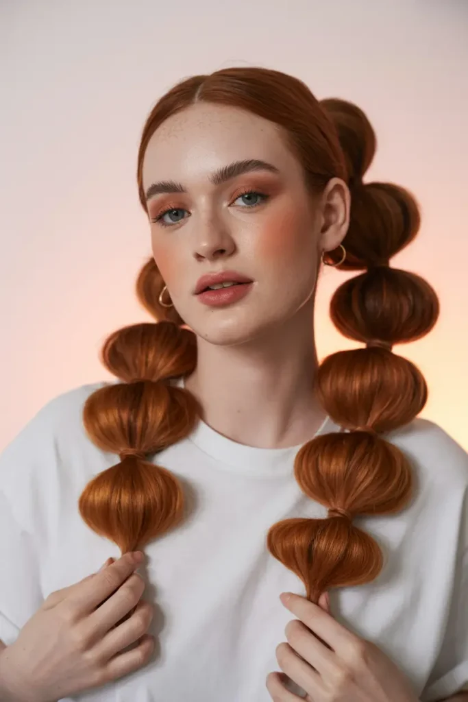 14.protective bubble braid pigtails