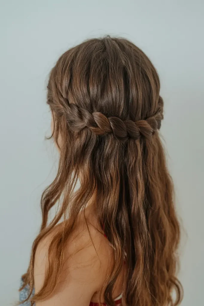 15.half up rope twist