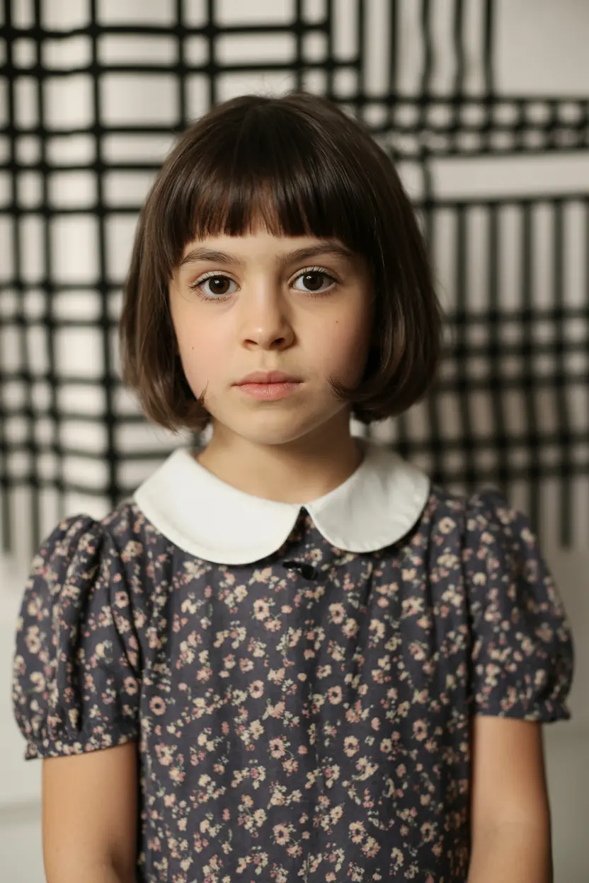 17. short straight bob with bangs