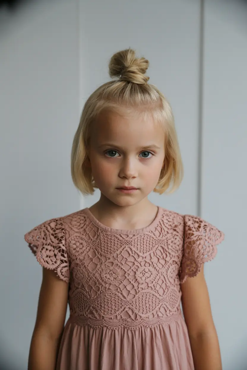 19. half up top knot