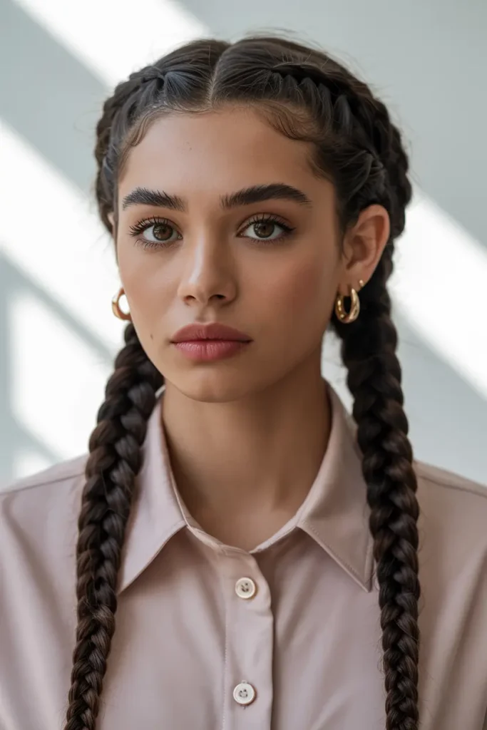 19.protective two pigtails hairstyles