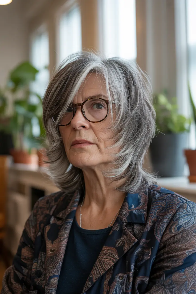 20. long bob with face framing layers