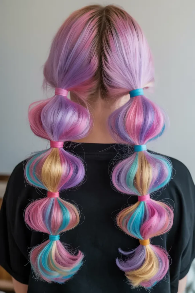 20.bubble braid pigtail with extensions