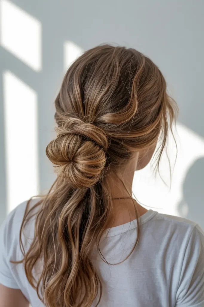 21.messy bun