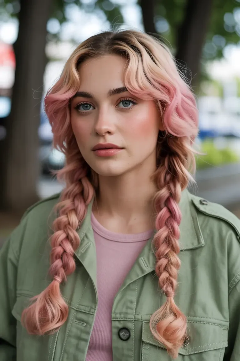 25 Braided Pigtails with Bangs to Freshen Your Look