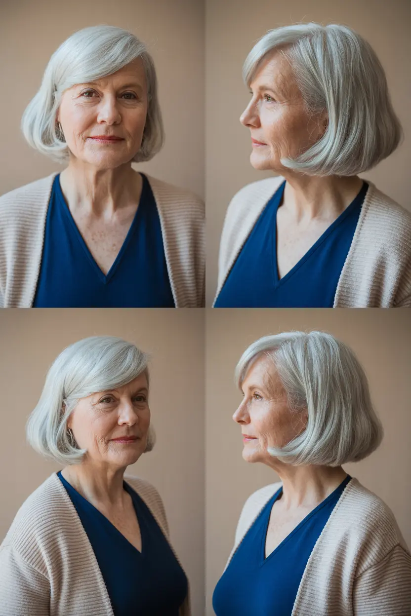 26. long bob with barely there bangs