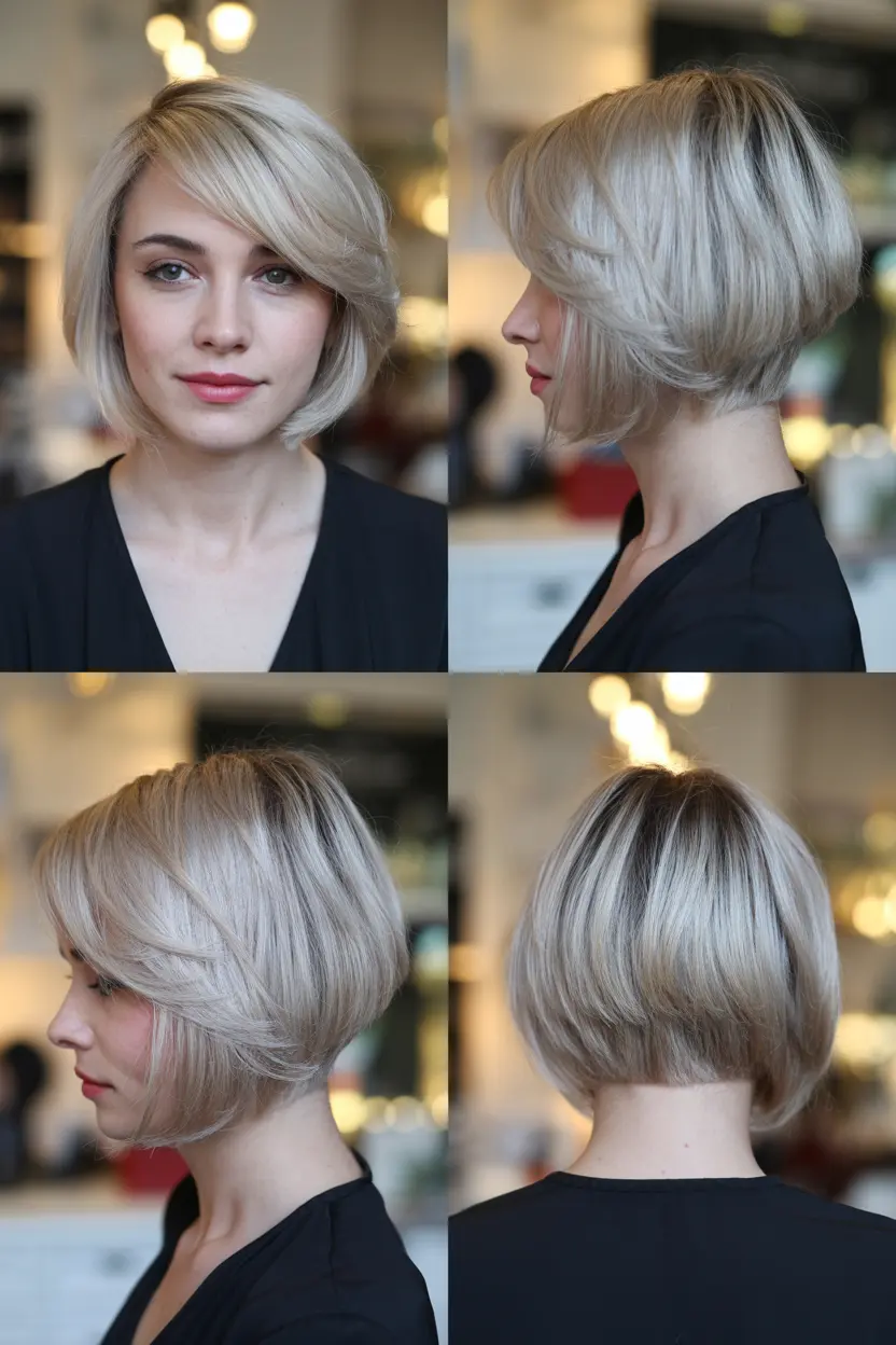 29. highlighted jaw length bob