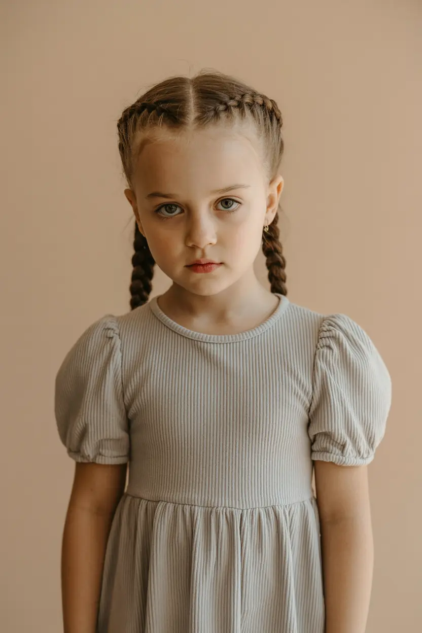 31. tiny braided pigtails