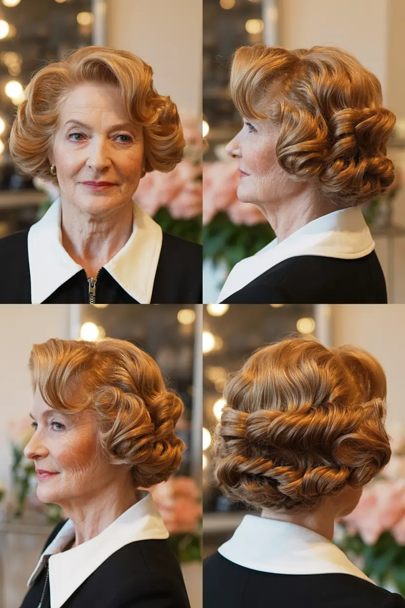 38. curly french bob