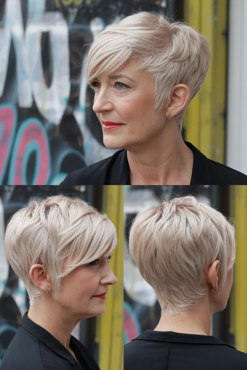 39. short razor cut shag