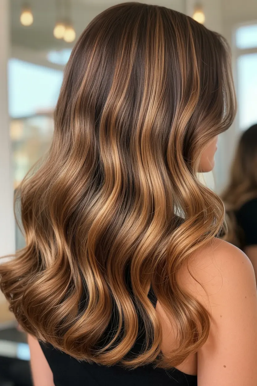 4.golden brown balayage