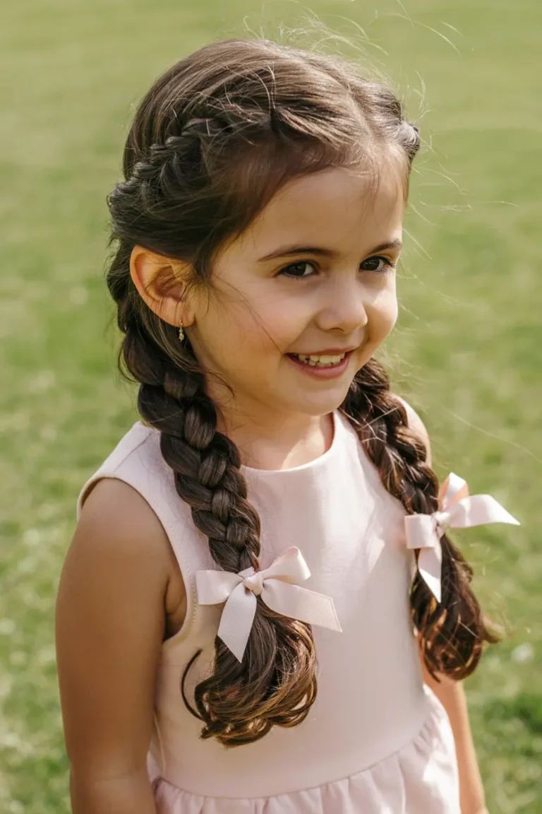 25 Easy Braided Pigtails for Kids That Look Adorable