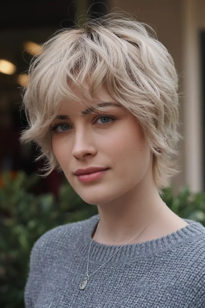 4.tousled and textured bob