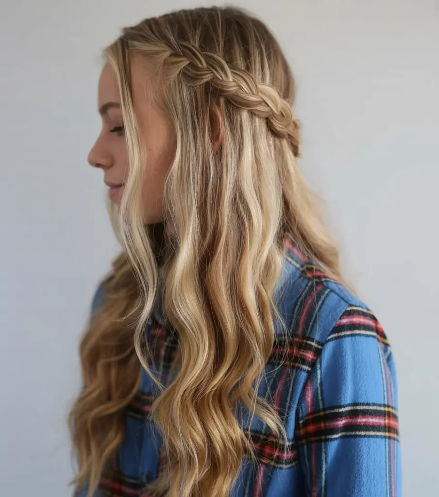 4.waterfall braid