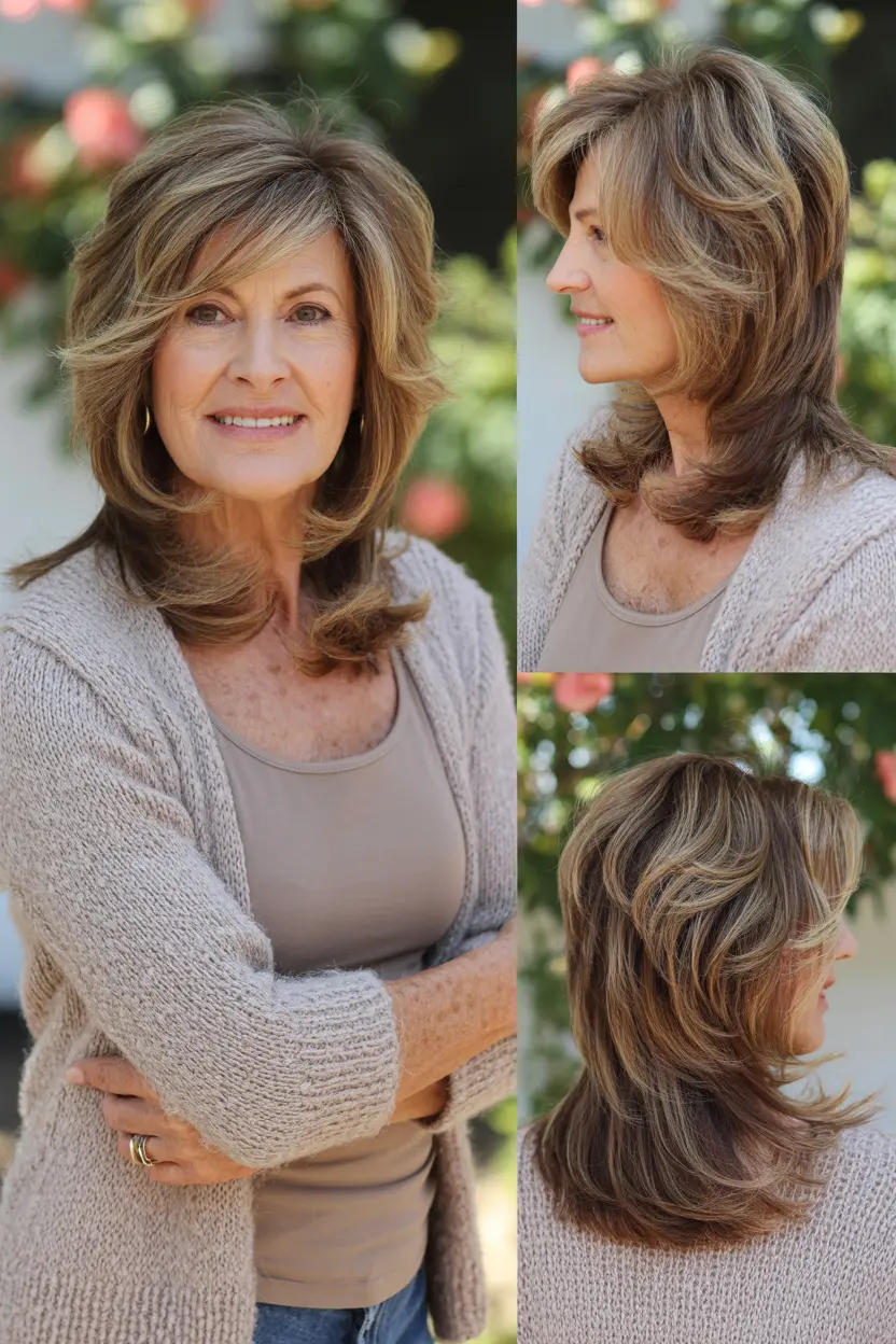 47. long messy layers