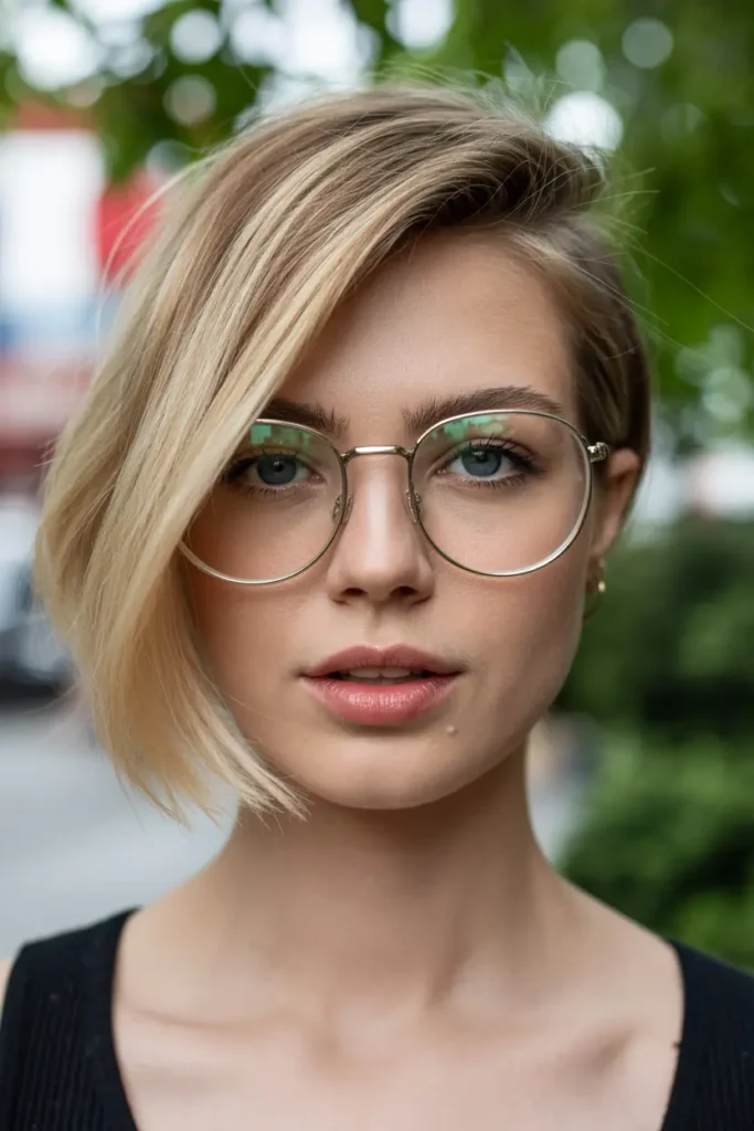 48.faux asymmetrical bob