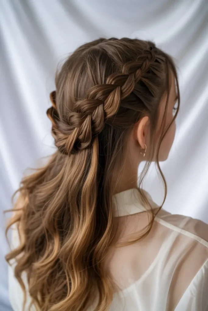 5.flowing bohemian wedding hair