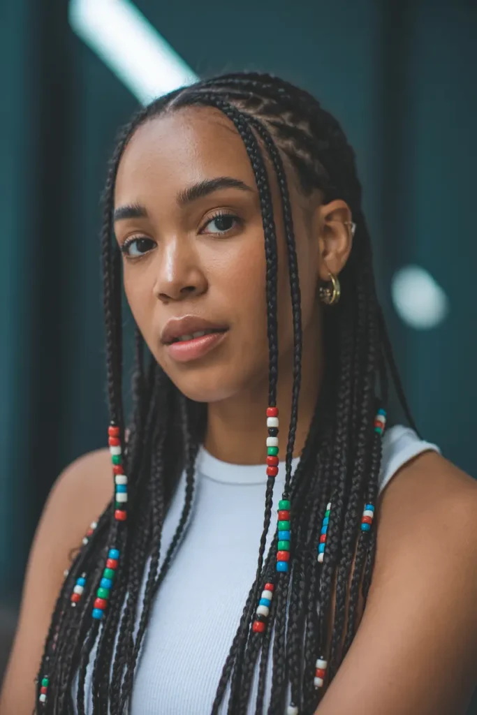 5.fulani braids with beads