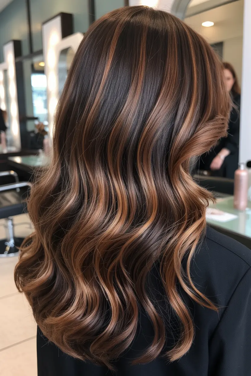 7.Chocolate balayage