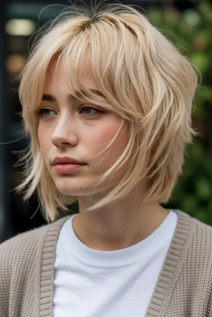 7.blunt lob with messy surface layers