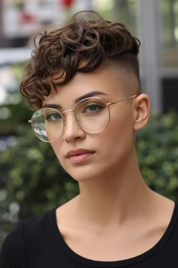 7.curly pixie with shaved back