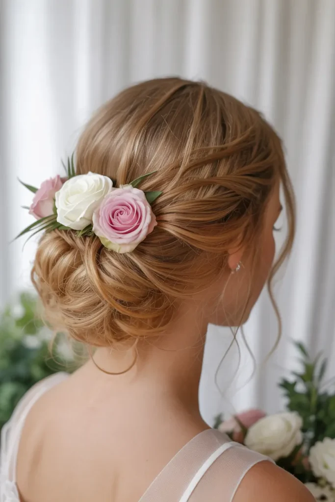 7.floral accent wedding hair