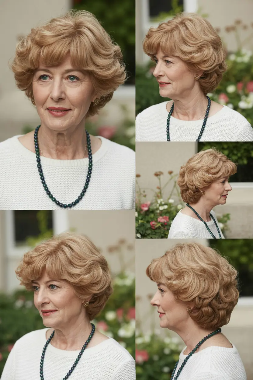 81. curly bangs