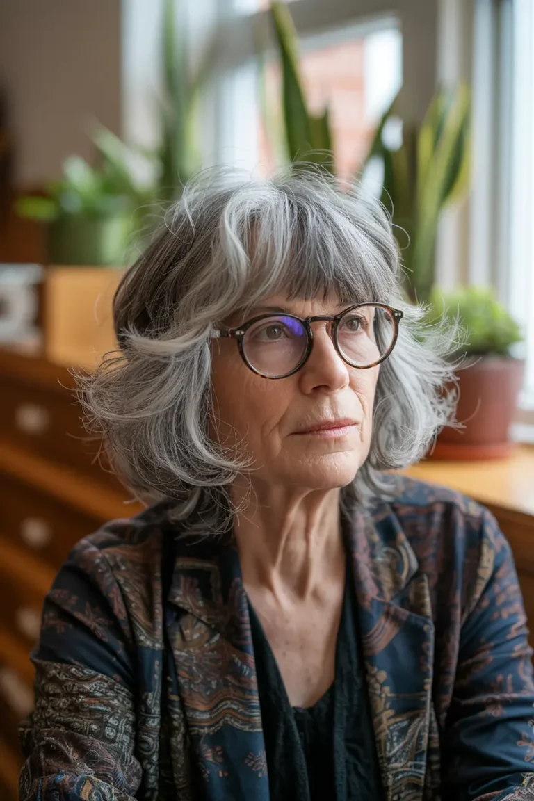 40 Stylish Hairstyles for Women Over 70 with Glasses